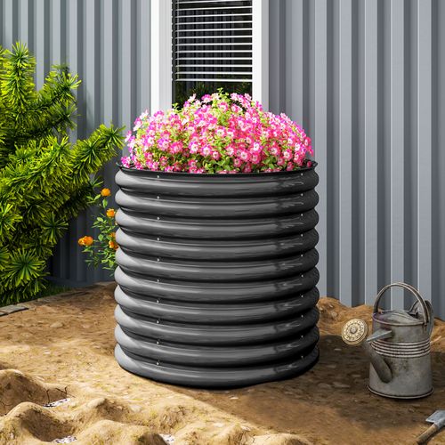 Jardin Surélevé En Acier 160x80x80 Cm, Empilable, Pour Jardin Et Terrasse, Pour Légumes