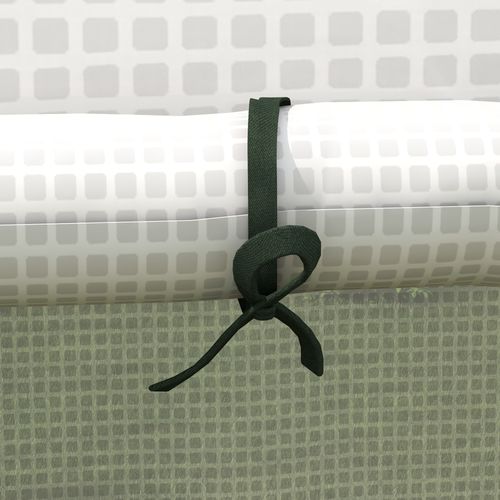 Film De Remplacement Pour Serre En Pe Avec Protection Uv, Fenêtres Latérales, Porte Roulante, Blanc