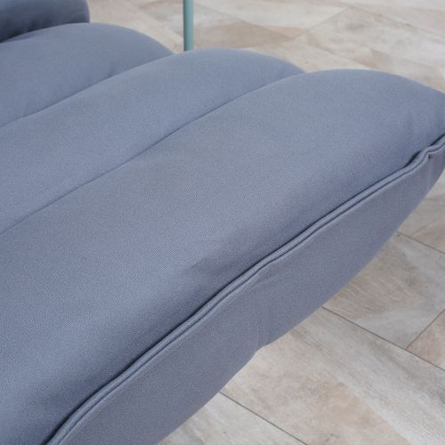Fauteuil De Méditation En Microfibre Avec Dossier Réglable Et Pivotant, Gris