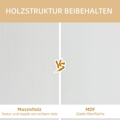 Étagère Murale Avec 5 Cubes Et 9 Compartiments, Bois De Sapin, Blanc