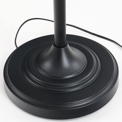 Set De 3 Lampes 2 Lampes De Table 1 Lampe Debout Métal Coton Vintage Ø38cm Ø62cm Pour Salon