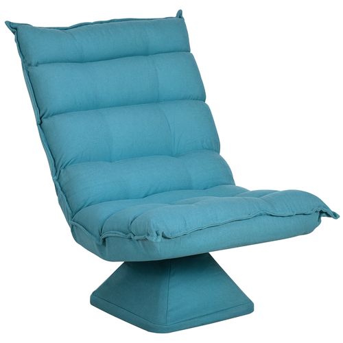 Sofa Au Sol Réglable En Matériau Confortable, Fauteuil De Méditation Rotatif, Bleu