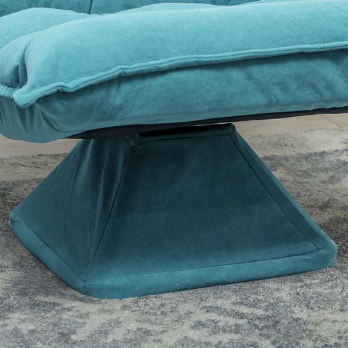 Sofa Au Sol Réglable En Matériau Confortable, Fauteuil De Méditation Rotatif, Bleu