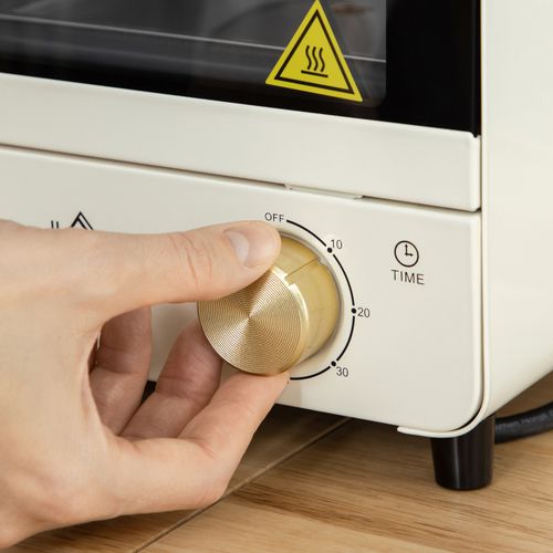 Mini Four 15l En Métal Avec Convection 1000w 60-230°c, Minuterie 1h, Crème