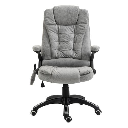 Chaise De Bureau Avec Fonction De Massage Et De Chaleur, Réglable En Hauteur, 6 Points De Massage