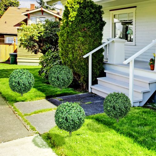 Set De 2 Buis En Plastique Artificiel 70 Cm Avec Protection Uv, Décor  Pour Intérieur Et Jardin