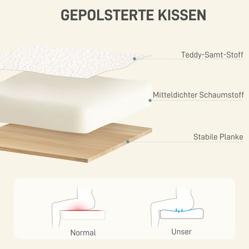 Chaise De Bureau Réglable En Hauteur, Fauteuil De Relaxation Avec Cadre En Acier, Blanc Crème