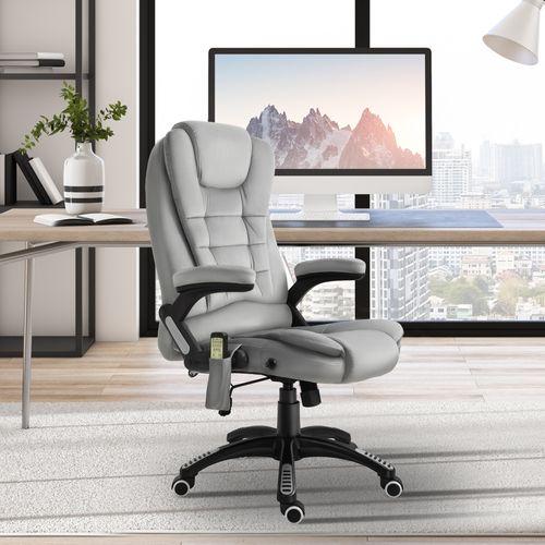 Chaise De Bureau De Massage, Ergonomique, Réglable, Roues Pu, Gris