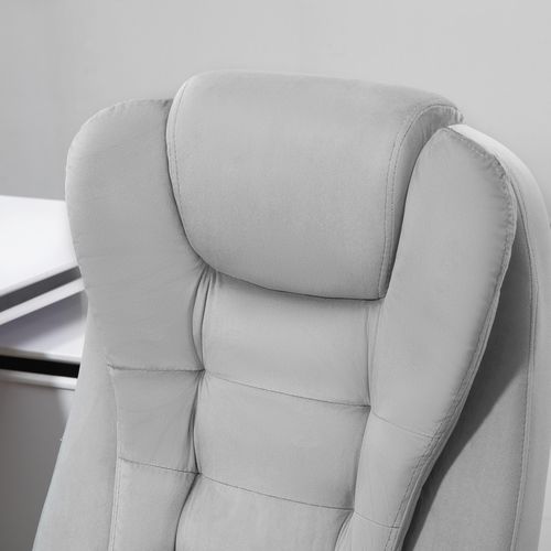 Chaise De Bureau De Massage, Ergonomique, Réglable, Roues Pu, Gris