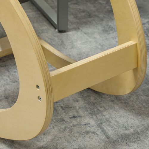 Siège Ergonomique En Tissu, Tabouret à Genoux Pivotant, Améliore La Posture, Gris