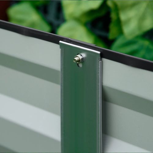 Jardinière Surélevé En Métal, Structure Simple, Dimensions 95l X 90,5b X 29,8h Cm, Gris