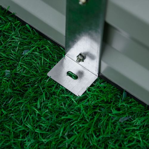 Jardinière Surélevé En Métal, Structure Simple, Dimensions 95l X 90,5b X 29,8h Cm, Gris