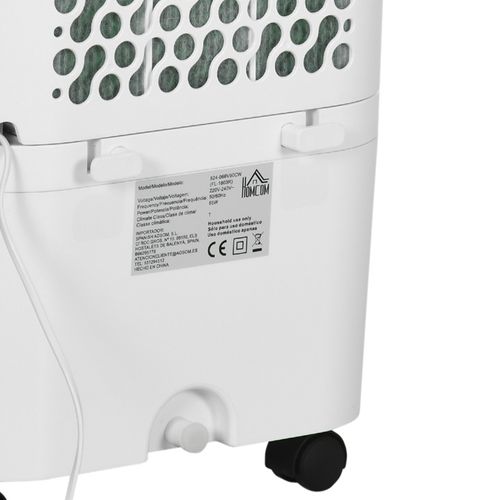 Climatiseur Mobile 3 En 1 Avec Humidification Et Refroidissement à Eau 15l, Oscillant 65w, Blanc