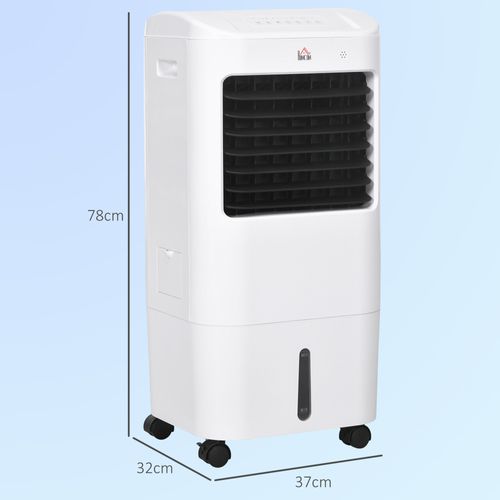 Climatiseur Mobile 3 En 1 Avec Humidification Refroidissement à Eau 15l Oscillant 60° Min 7,5h