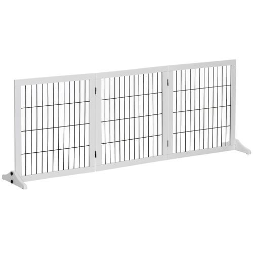 Clôture Pour Chiens En Bois De Pin, Protection Pour Portes Et Escaliers, Blanc