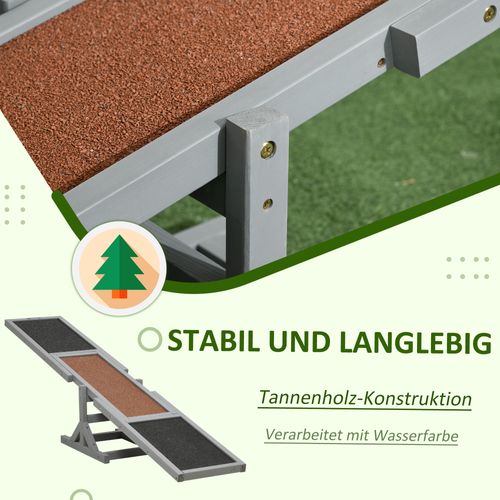 Wippe En Bois Pour Chiens, Agility, Grande Taille 180x30x30cm