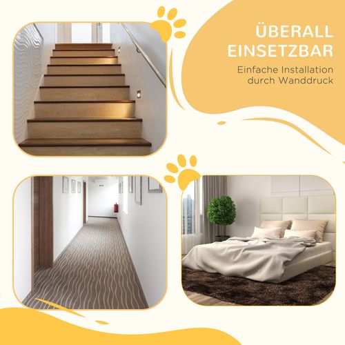 Barrière De Protection Ajustable Sans Perçage Double Fermeture Pour Chiens 97,5 X 104,1 Cm