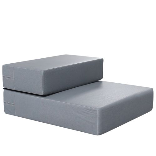 Escalier Pour Animaux Pliable 2 Marches Pour Chiens Et Chats En Gris, Taille L45 X B39 X H20 Cm