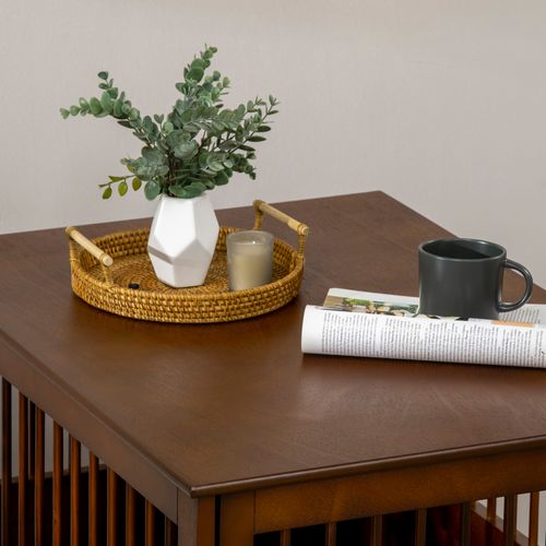 Cage Pour Chien Avec Plateau De Table En Bois, Avec Porte Verrouillable, Marron, 80,5x59,5x67,5cm