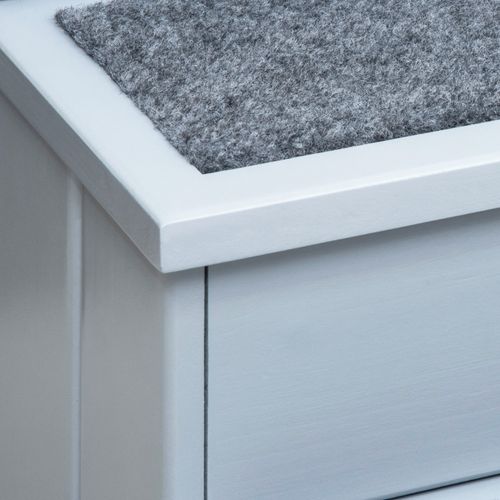 Escalier Pour Animaux En Tissu, 3 Marches, Avec Rangement, Gris