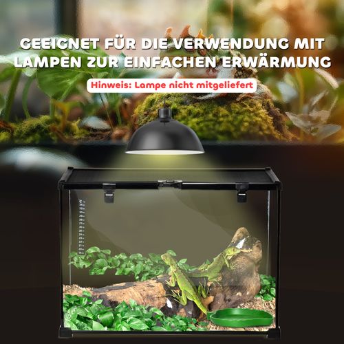 Terrarium Pour Reptiles En Verre Avec Structure En Métal, 50 X 30 X 35 Cm