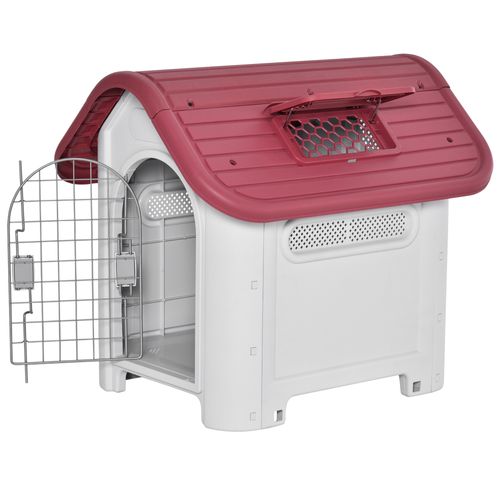 Hutte Pour Chien Extérieure En Bois Avec Toit Ouvrant, Abri Pour Petits Chiens, Circulation D'air