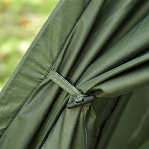 Lit De Camping Surélevé En Taffetas Avec Tente Dôme Et Matelas Pneumatique, Vert