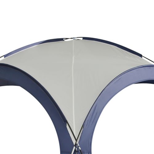 Tente De Camping En Polyester, Résistante Aux Intempéries, 3,5 X 3,5 X 2,3 M, Crème Et Bleu