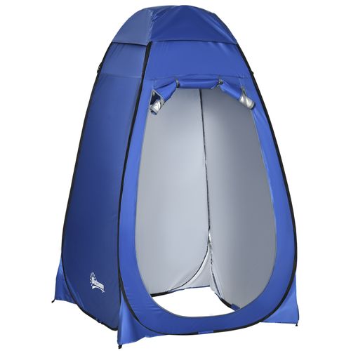 Tente De Douche Portable, Polyester, Avec Poche Intérieure, 120 X 120 X 190 Cm, Bleu Foncé