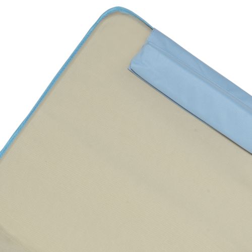 Matelas De Plage Pliable En Acier Réglable En 5 Positions Avec Coussin, Beige