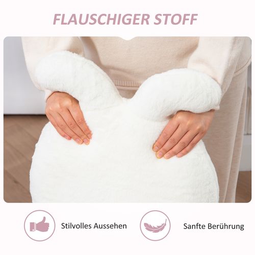 Fauteuil De Bureau En Velours, Fauteuil De Maquillage Pivotant Réglable, Blanc