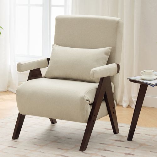 Fauteuil Convertible 3-en-1 En Tissu, Avec Fonction Lit, Pour Salon, Chambre, Bureau
