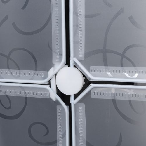 Système d'étagères diy avec 2 grands et 9 petits cubes, rangement pour chaussures, noir