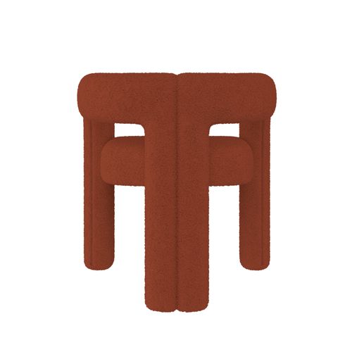 Fauteuil, Tissu Velours Teddy,marron