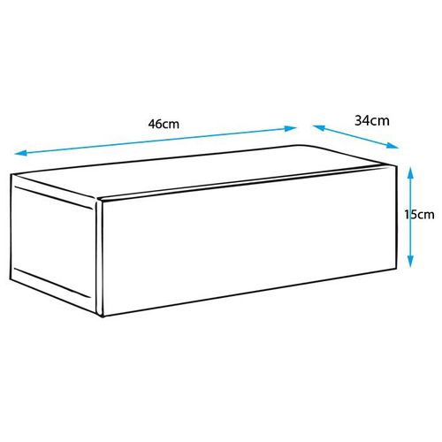 Lot 2 Tables De Chevet Pour Chambre à Coucher En Noir 46x34x15cm Europa