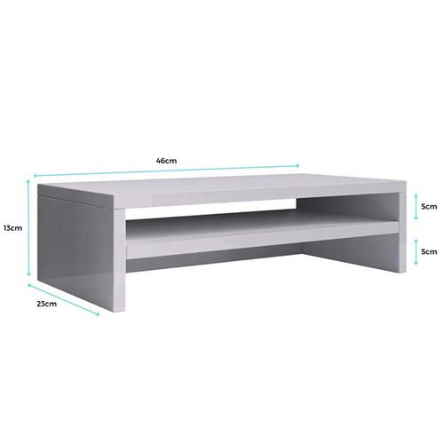 Support De Moniteur Pour Chambre Bureau En Sonoma 46x23x13cm Adelis