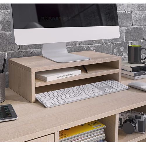 Support De Moniteur Pour Chambre Bureau En Sonoma 46x23x13cm Adelis