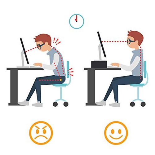 Support De Moniteur Pour Chambre Bureau En Blanc 46x23x13cm Adelis