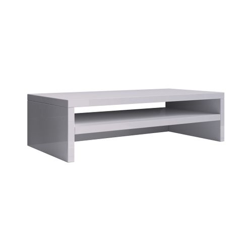 Support De Moniteur Pour Chambre Bureau En Blanc 46x23x13cm Adelis
