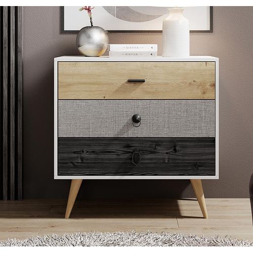 Commode Pour Chambre à Coucher En Multicolore 80x39,5x78,8cm Leticia