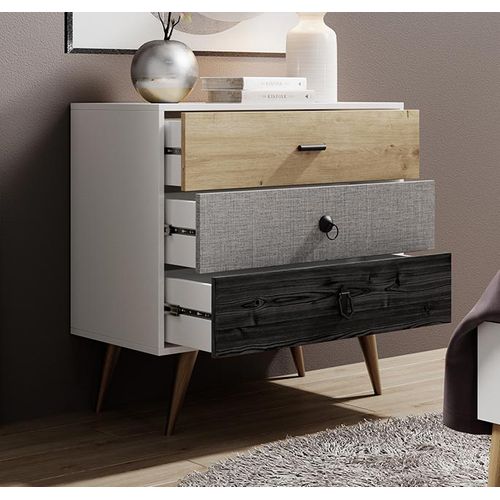 Commode Pour Chambre à Coucher En Multicolore 80x39,5x78,8cm Leticia