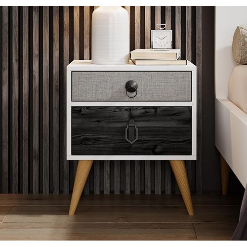 Table De Chevet Pour Chambre à Coucher En Multicolore 45x29,5x52,5cm Leticia