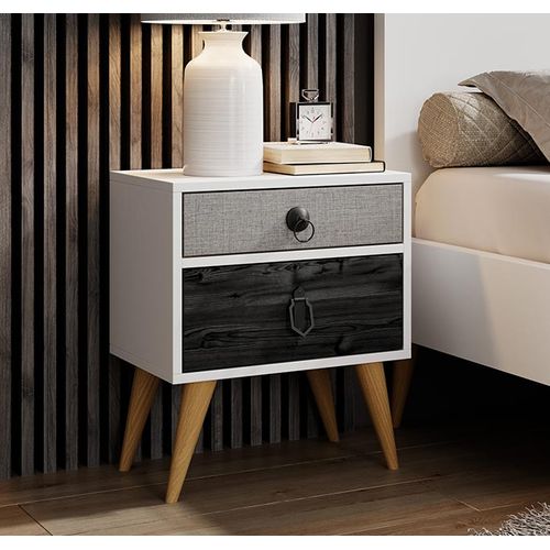 Table De Chevet Pour Chambre à Coucher En Multicolore 45x29,5x52,5cm Leticia