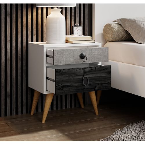 Table De Chevet Pour Chambre à Coucher En Multicolore 45x29,5x52,5cm Leticia