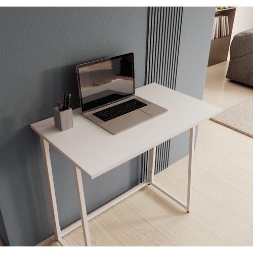 Bureau Pour Chambre Bureau En Blanc 80,5x42x75,5cm Gala
