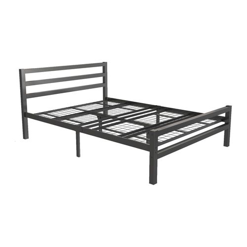 Lit Double 135x190cm En Noir Niki