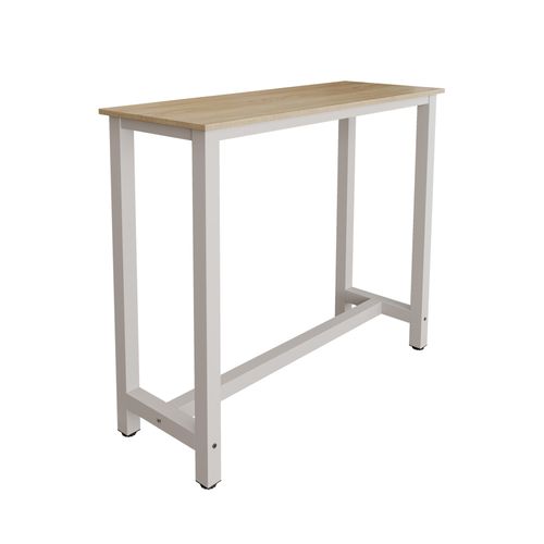 Table Haute Pour Cuisine Salle à Manger En Blanc Et Sonoma 120x40x100cm Ani