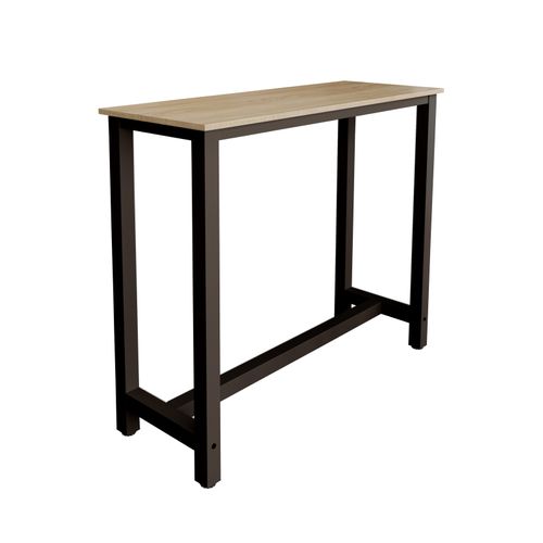 Table Haute Pour Cuisine Salle à Manger En Noir Et Sonoma 120x40x100cm Ani