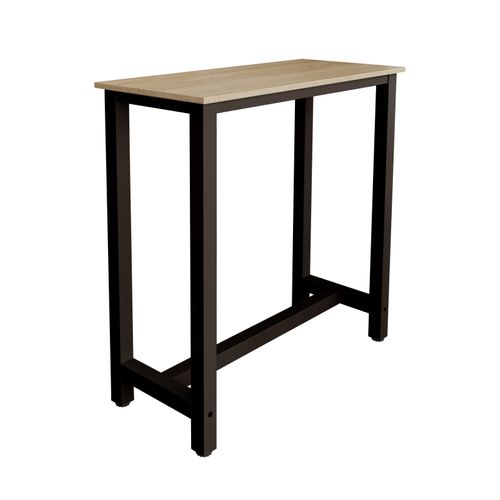 Table Haute Pour Cuisine Salle à Manger En Noir Et Sonoma 100x40x100cm Ani