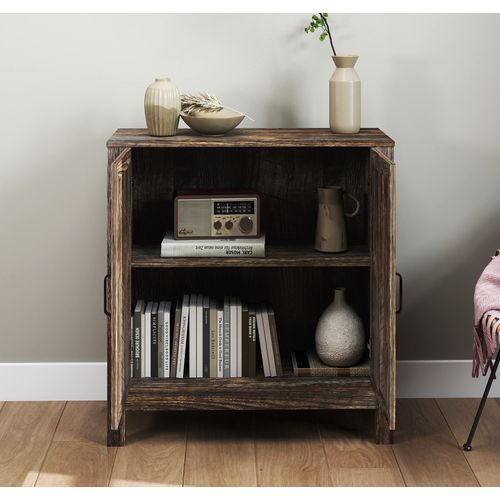 Bahut Buffet Pour Salon Salle à Manger En Couleur Chêne Rustic 80x35x85cm Olivia